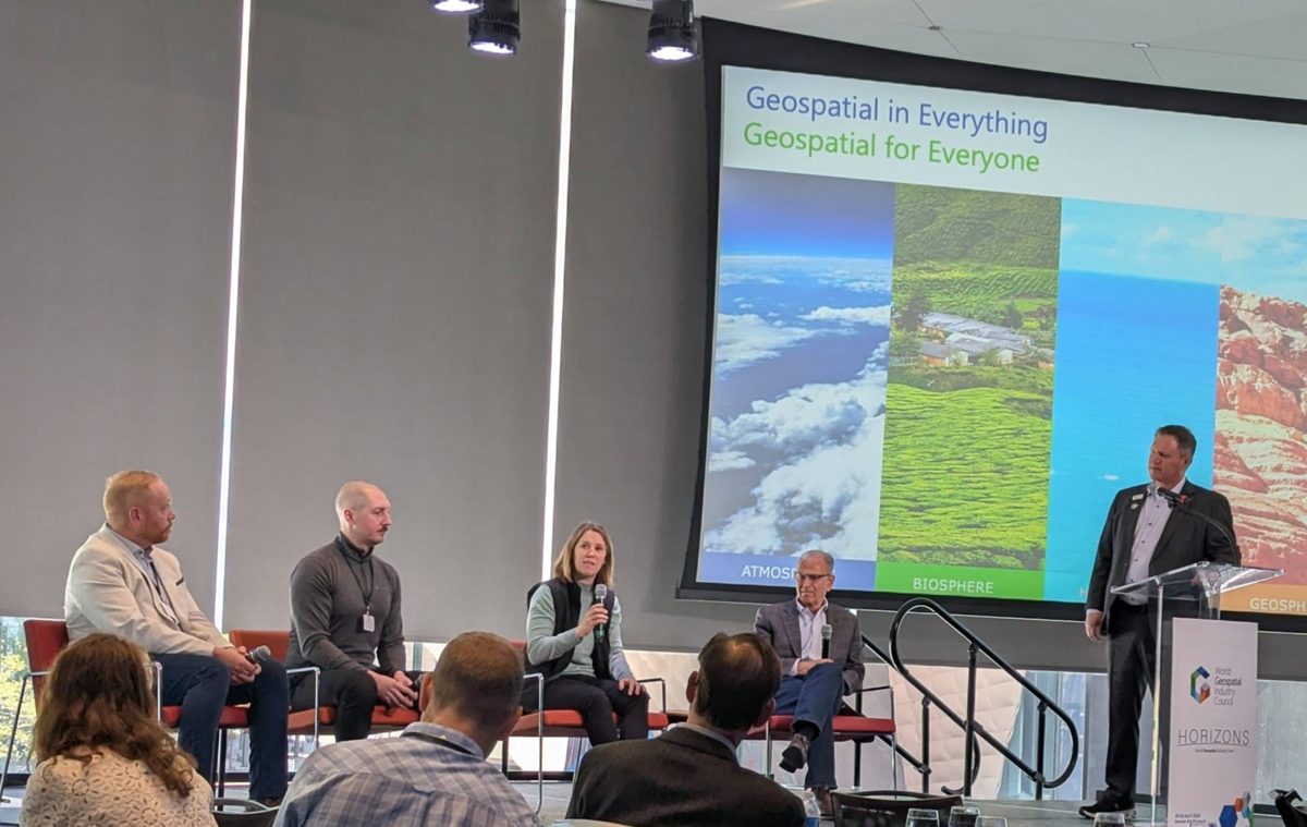 Melody Olson on a panel at WGIC Horizons